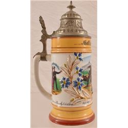 Antique German Regimental Beer Stein