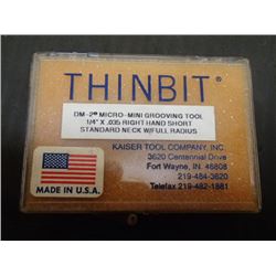 New THINBIT DM-2 Micro-Mini Grooving Tools, 4 Total