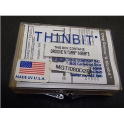 THINBIT MGTI080D2R Inserts, 5 Total