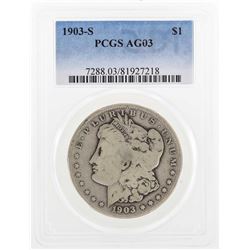 1903-S $1 Morgan Silver Dollar Coin PCGS AG03