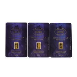 Set of (3) 0.5 Gram Istanbul Gold Refinery Cards