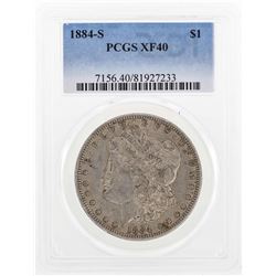 1884-S $1 Morgan Silver Dollar Coin PCGS XF40