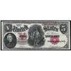 Image 1 : 1907 $5 Large Size Woodchopper Legal Tender Note