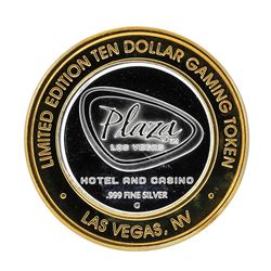 .999 Silver Plaza Las Vegas, NV $10 Casino Limited Edition Gaming Token