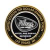 Image 1 : .999 Silver Plaza Las Vegas, NV $10 Casino Limited Edition Gaming Token