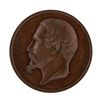 Image 1 : 1859 France Emperor Napoleon III  Port of Brest 68mm Medal