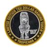 Image 2 : .999 Fine Silver Tropicana Las Vegas $10 Casino Limted Edition Gaming Token