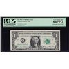 Image 1 : 1969D $1 Federal Reserve Note ERROR Mismatching Serial Numbers PCGS 64PPQ