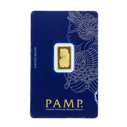 Suisse 2.5 Gram Fine Gold Pamp Gold Bar