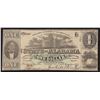 Image 1 : 1863 $1 The State of Alabama Confederate States Bank Note