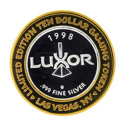 .999 Fine Silver The Luxor Las Vegas, Nevada $10 Casino Limted Edition Gaming To