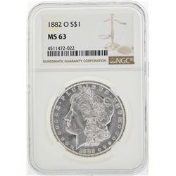 1882-O $1 Morgan Silver Dollar Coin NGC MS63