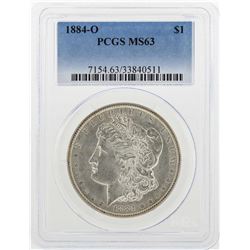 1884-O $1 Morgan Silver Dollar Coin PCGS MS63