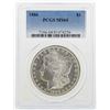 Image 1 : 1886 $1 Morgan Silver Dollar Coin PCGS MS64