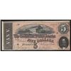 Image 1 : 1864 $5 The Confederate States of America Note