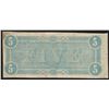 Image 2 : 1864 $5 The Confederate States of America Note
