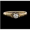 Image 3 : 14KT Rose Gold 0.16ct Diamond Ring