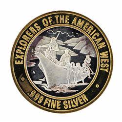 .999 Fine Silver Explorers of the American West Casino Limted Edition Gaming Tok