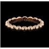 Image 1 : 14KT Rose Gold Beaded Band Ring