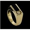 Image 4 : 14KT Yellow Gold 0.29ctw Mens Diamond Ring