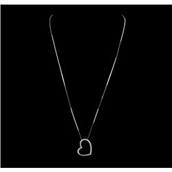 14KT White Gold 0.35ctw Diamond Pendant with Chain