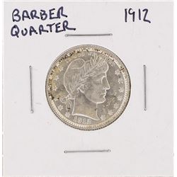 1912 Barber Silver Quarter BU