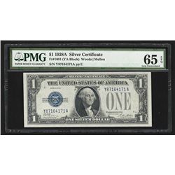 1928A $1 Silver Certificate Note PMG 65EPQ