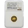 Image 1 : 1987P $25 Australian Nugget Gold Coin NGC PF70 Ultra Cameo