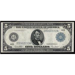1914 $5 Large Size Federal Reserve Note