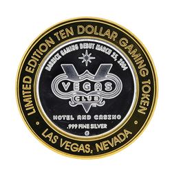 .999 Silver Las Vegas Club $10 Casino Gaming Token Limited Edition