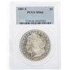 Image 1 : 1881-S $1 Morgan Silver Dollar Coin PCGS MS66