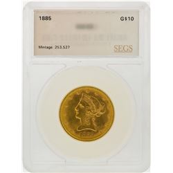 1885 $10 Liberty Head Eagle Gold Coin