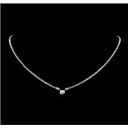 14KT Two Tone Gold Diamond Necklace