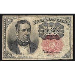 1874 Ten Cents Fifth Issue Fractional Note