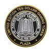 Image 2 : .999 Silver Plaza Las Vegas, NV $10 Casino Limited Edition Gaming Token