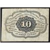 Image 2 : 1862 10 Cent 1st Issue Fractional Note