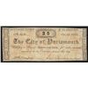 Image 1 : 1862 The City of Portsmouth Twenty-Five Cents Fractional Note