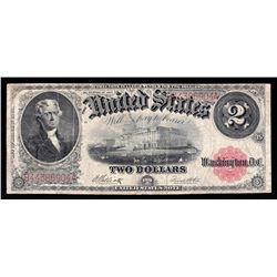 1917 $2 Legal Tender Note Split on Bottom Margin