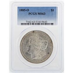 1885-O $1 Morgan Silver Dollar Coin PCGS MS63