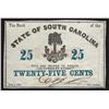 Image 1 : 1863 State of South Carolina Twenty-Five Cents Bank Note