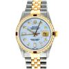 Image 1 : Rolex Mens Two Tone 14KT Yellow Gold Ruby and Diamond Datejust Wristwatch