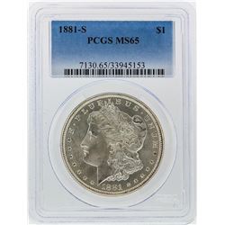 1881-S $1 Morgan Silver Dollar PCGS Graded MS65