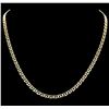 Image 1 : 14k Yellow Gold Figaro Chain Necklace - 18"