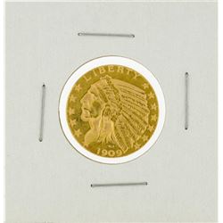 1909-D $5 Indian Head Half Eagle Gold Coin