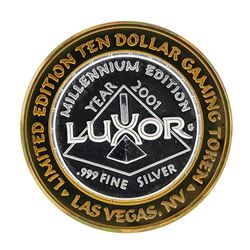 .999 Fine Silver The Luxor Las Vegas, Nevada $10 Casino Limted Edition Gaming To
