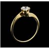 Image 4 : 14KT Yellow Gold 0.50ct Pear Shape Diamond Ring