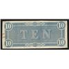 Image 2 : 1864 $10 The Confederate States of America Note