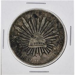1879 Mo Mexico 8 Reales Silver Coin