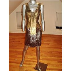 Brunya Couture Cocktail Mini Payette Dress Front Wing