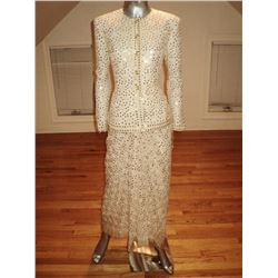 Nippon Couture Silk Sarong 2pc Gold Embroidery Sequin